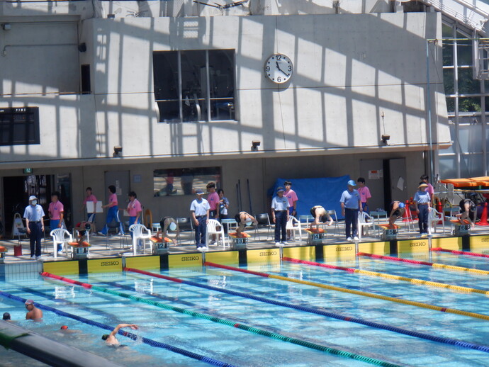都市対抗水泳競技大会写真