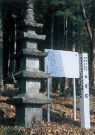 岩室神社五重塔の写真