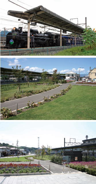 写真：駅前フラワー広場