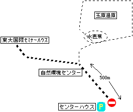 地図：玉原湿原周辺地図