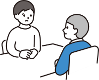 画像：禁煙相談の様子のイラスト