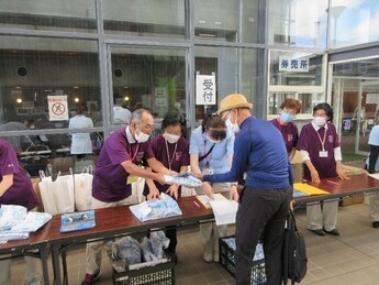 イベントでの介護予防サポーターの活動の写真