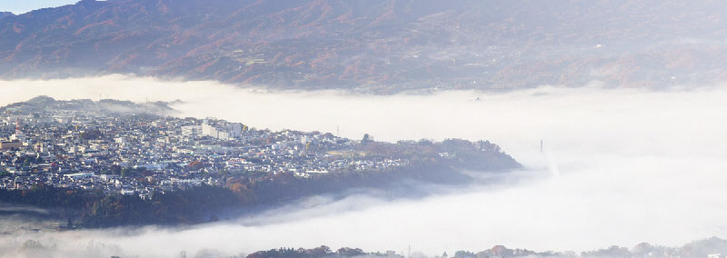 写真：雲海と沼田台地