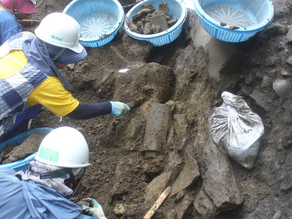 写真2：遺物出土状況