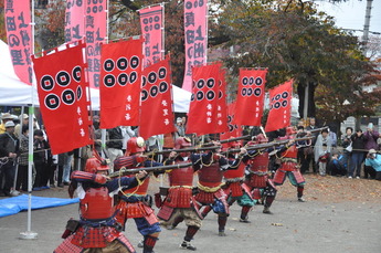 写真：真田鉄砲隊演武