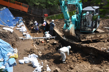 写真：沼田城発掘調査