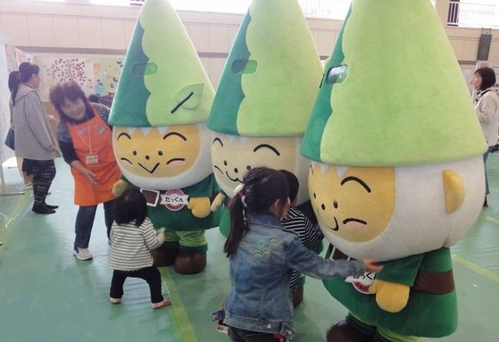 写真1：左から、たっくん、まっくん、ぬっくん