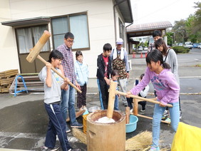 上手に餅をつく