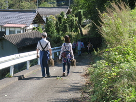 畑からの帰り道