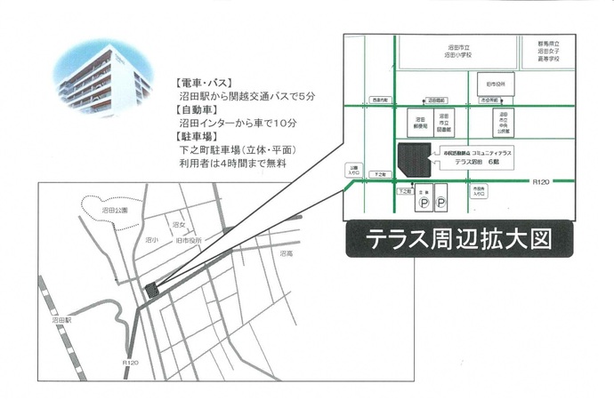 テラス沼田6階（南側）　コミュニティテラス