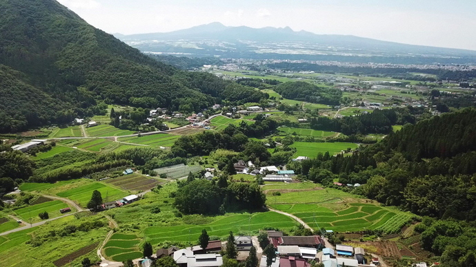 石墨棚田の風景