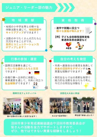 部員募集チラシ（裏）