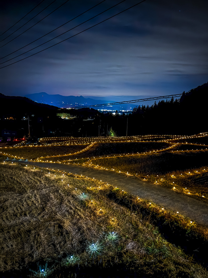 写真：石墨棚田イルミネーションの写真