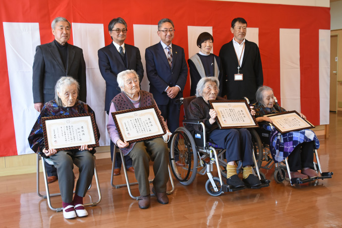 沼田市高齢者慶祝訪問