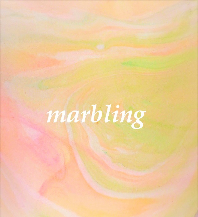 マーブル染め