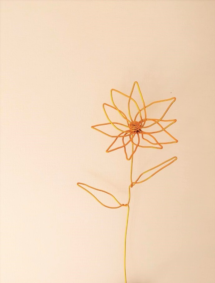 ワイヤーフラワー写真