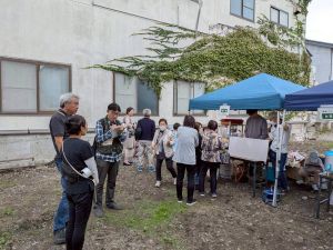 写真：炊き出しの様子